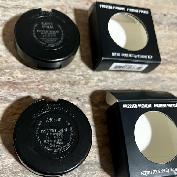 MAC Cosmetics HTF Pressed Pigment Eyeshadow Duo — Blonde Streak & Angelic - Picture 7 of 16